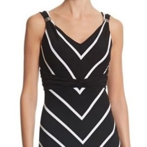 WHBM Striped Maxi Dress